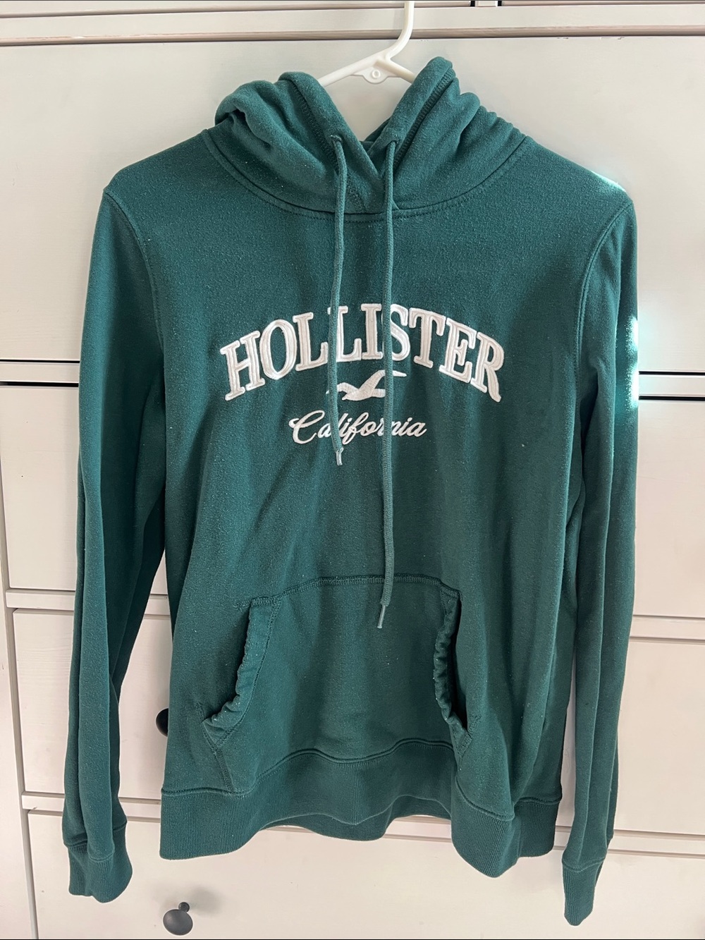 Hollister Teal Pullover Hoodie with California Logo